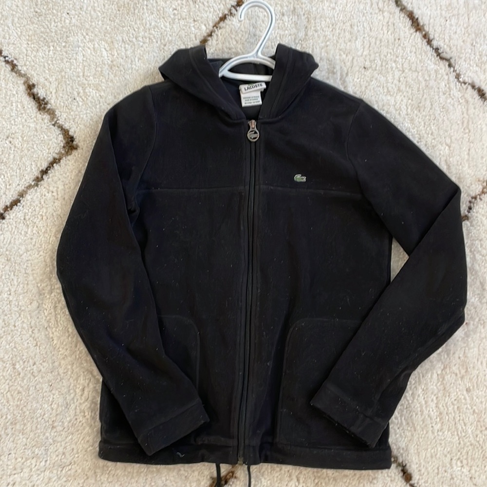 EUC Lacoste Fleece Zipper Hoodie 36